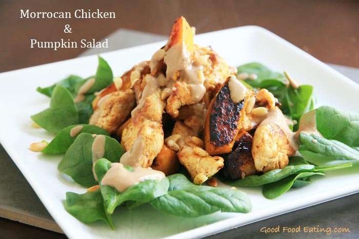 Morrocan Chicken and Pumpkin Salad