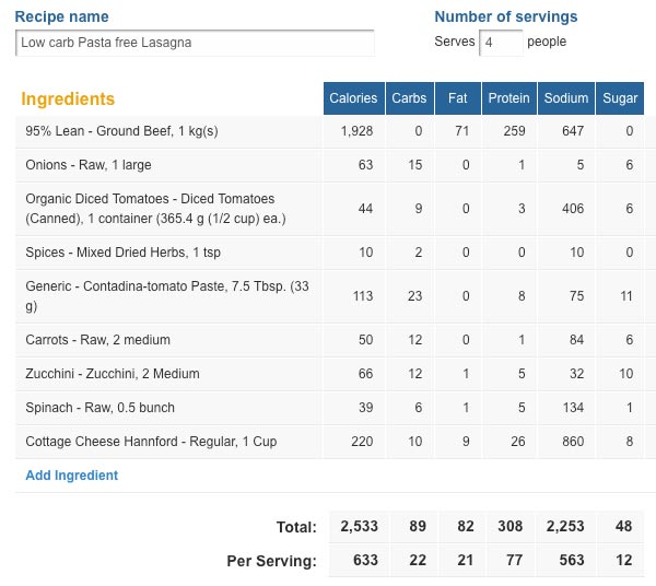 Pasta-Free-Beef-Healthy-Lasagna-nutrition