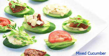 Healthy Snack Recipe: Mixed Cucumber Crackers